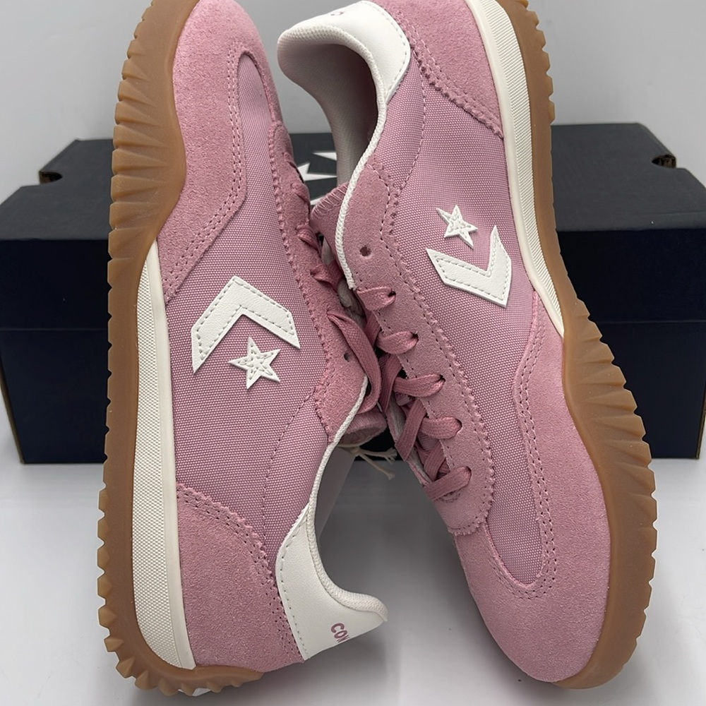 Converse Men’s RUN STAR TRAINER OX LOTUS PINK/EGRET/WHITE A13362C Sneakers - Picture 12 of 16